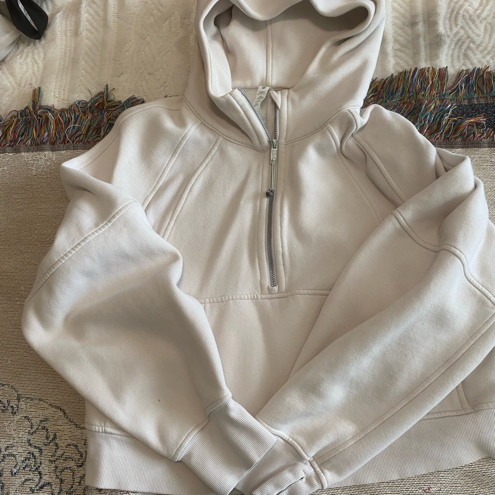 lululemon athletica Cream Half-Zip Hoodie
